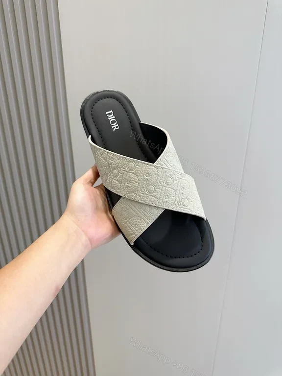 View 5 of Minimalist Strappy Sandal: Dior Textured Leather, Everyday Luxury Sandal
