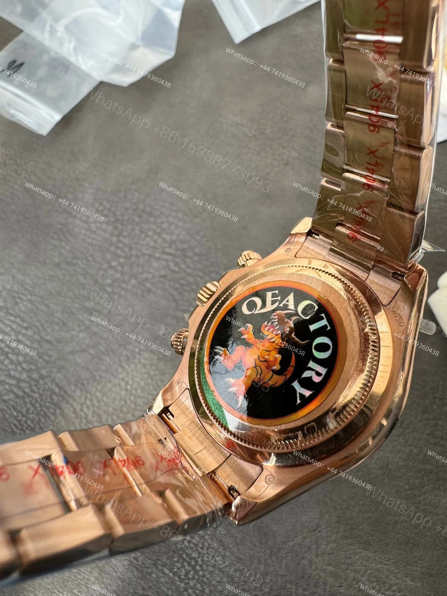 View 12 of Rolex Super Clone Daytona M126505-0003 Rose Gold Dial 4131 Movement