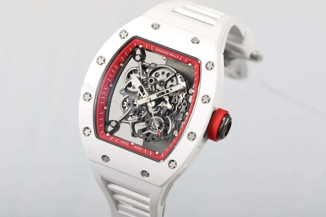 View 4 of Richard Mille RM055 White Ceramic RMUL2 Integrated Movement White Shock Absorber Edition RM055-WC-RMUL2-WHITE-CERAMIC-2100