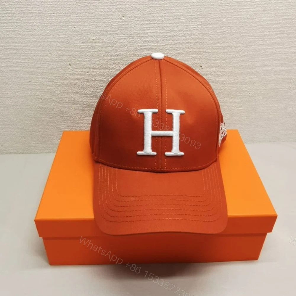 View 4 of Hermes New Carriage Baseball Cap Orange