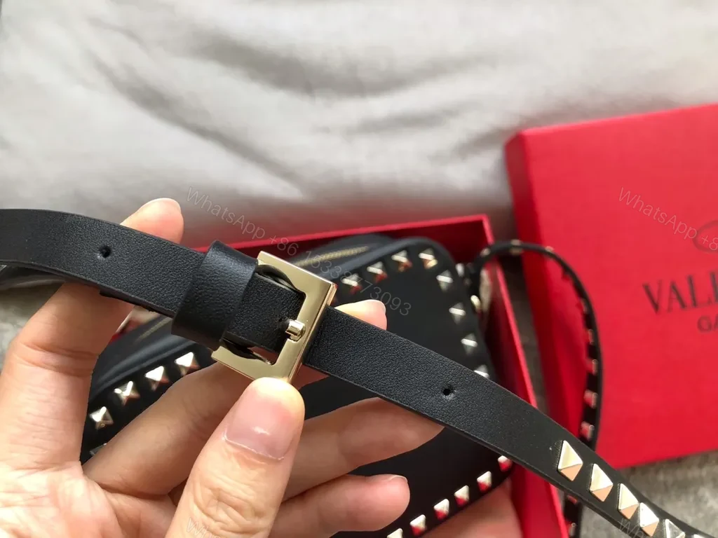 View 2 of Rockstud Crossbody: Compact, Edge-Luxe Leather Bag