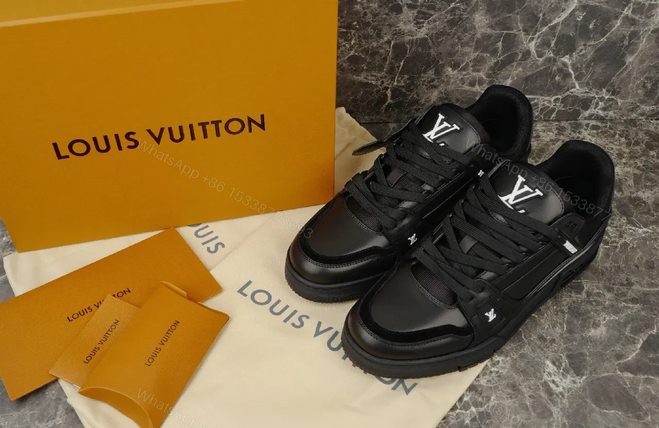 Monochrome Leather Luxe Sneaker with All-Day Comfort — view 1