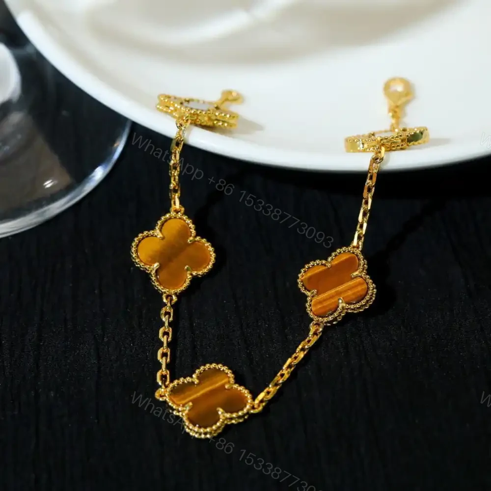 View 5 of 高仿首飾VanCleef&Arpels*RD35600虎眼石黃金手鏈