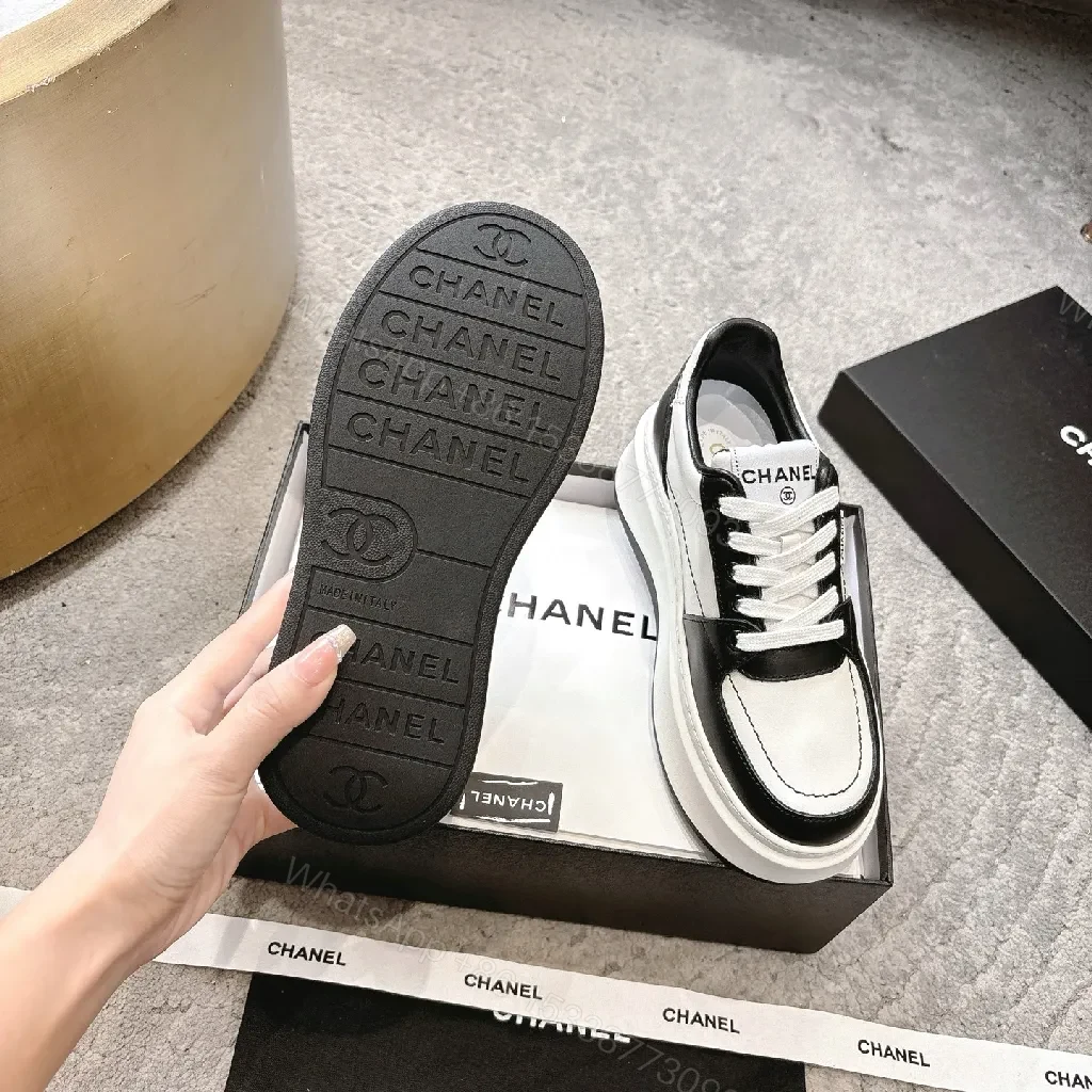 View 8 of Monochrome Luxe Chunky Sneakers: High-Top Comfort