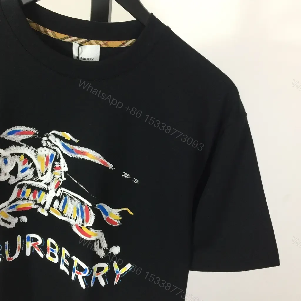 View 7 of Edgy Burberry-Inspired Graphic Tee Body: Embellished Horse