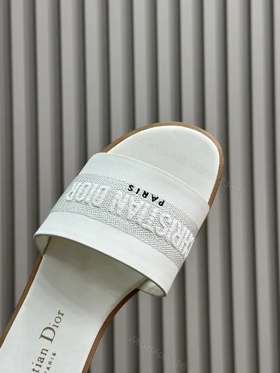 View 7 of Ivory Premium Monogram Slides â€“ Luxury Casual Sandals