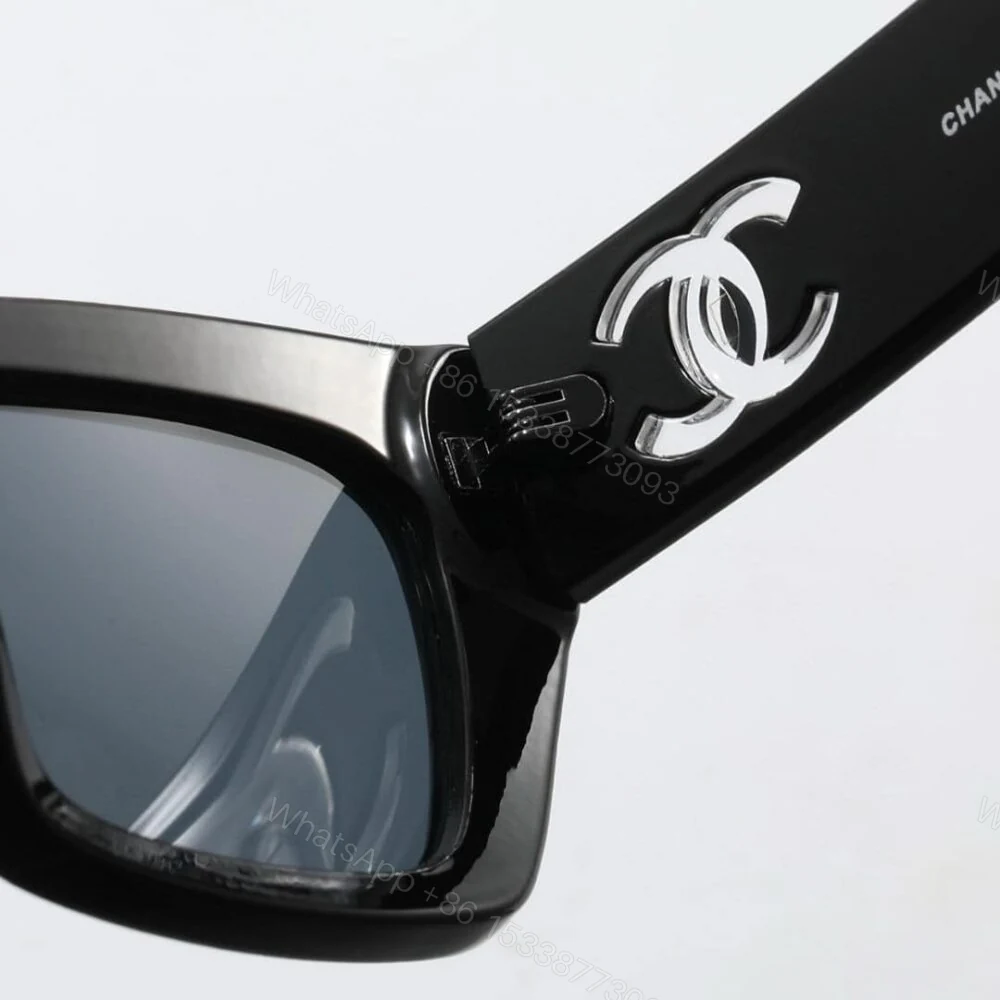 View 3 of Chanel Cat Eye Sunglasses Acetate And Nylon Black