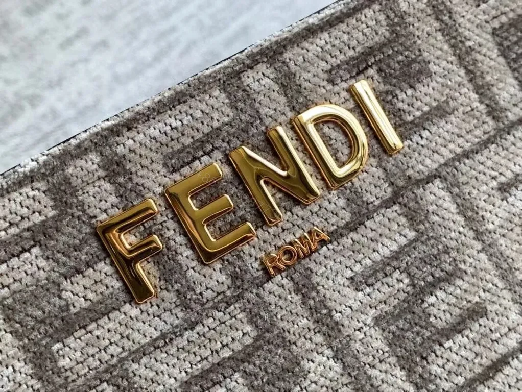 View 8 of Patterned Satchel with Signature Fendi Hardware - All-Day Luxury Bag