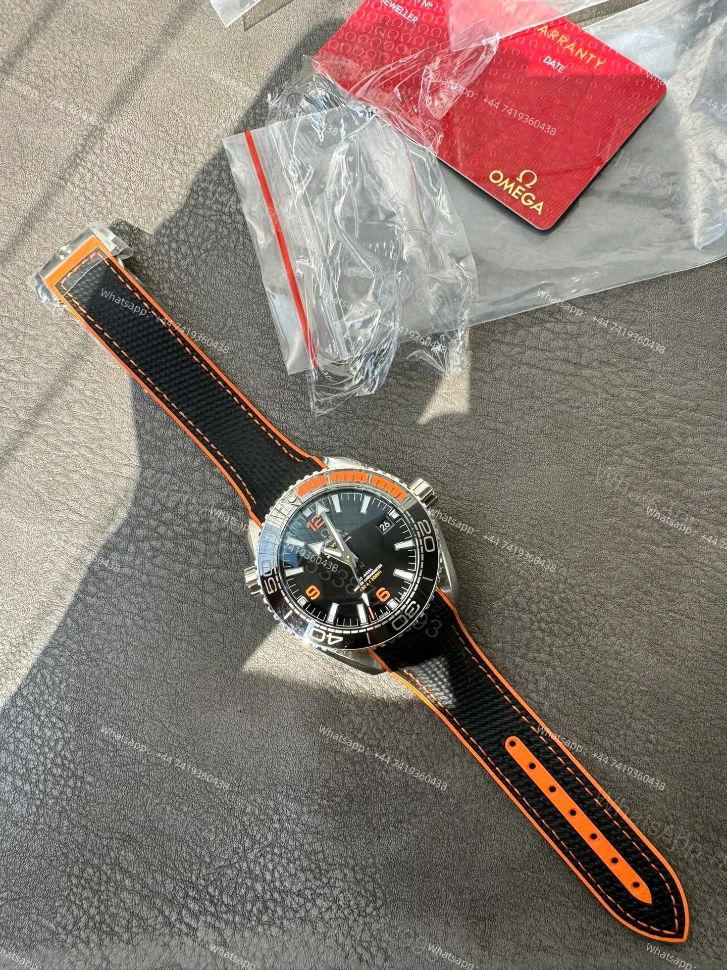 View 5 of Omega Super Clone Seamaster Planet Ocean 600M 215.30.44.21.01.002 43.5mm Black Ceramic Dial Rubber Strap