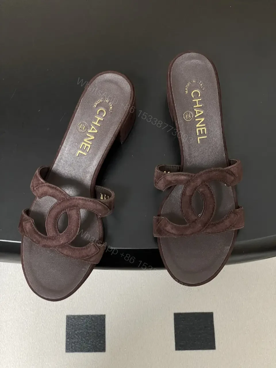 View 6 of Suede Block-Heel Sandals: Subtle Luxury, All-Day Comfort