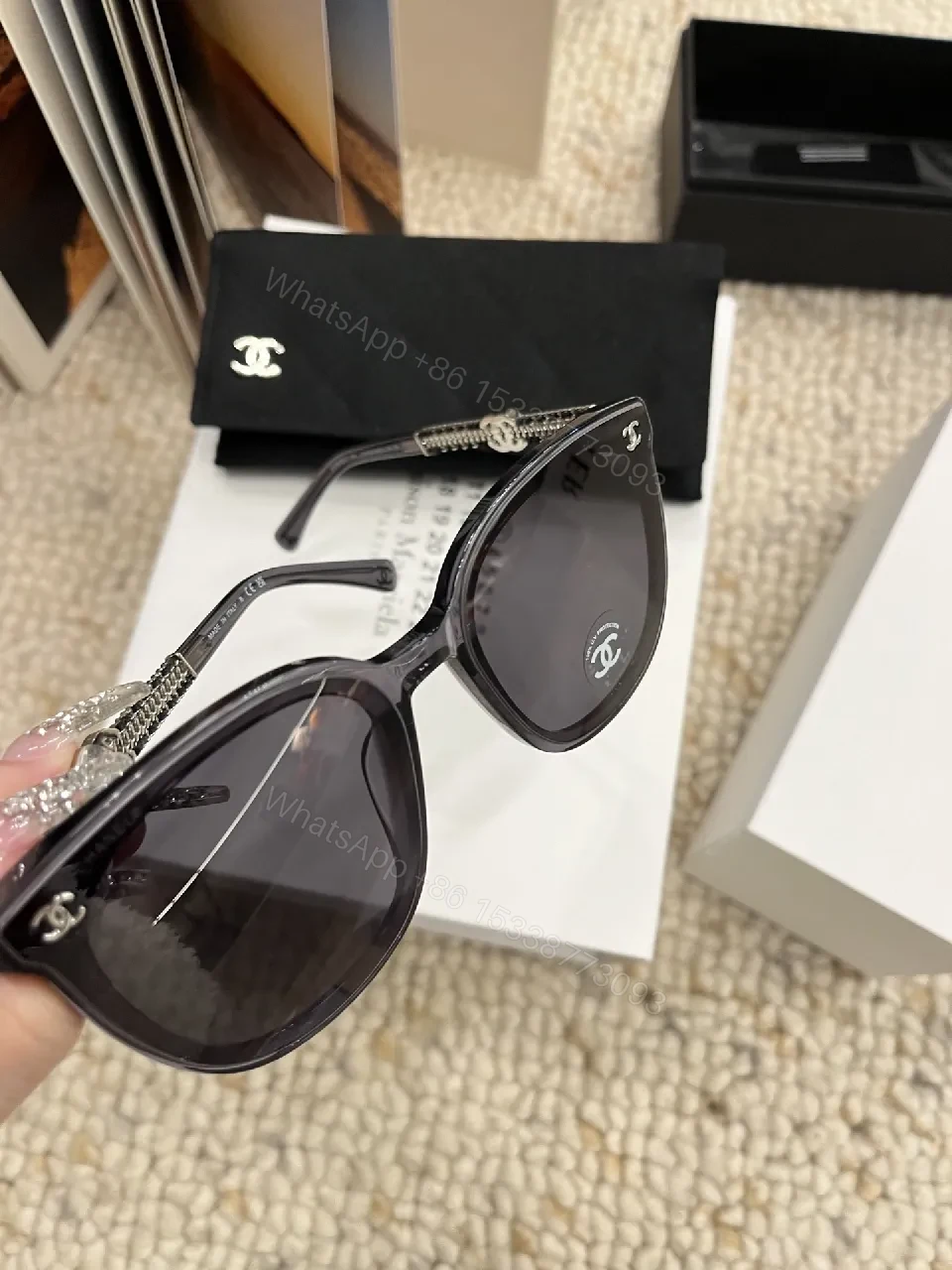 View 3 of Chic Cat-Eye Sunglasses: Luxe Acetate, UV Shield, All-Day Comfort