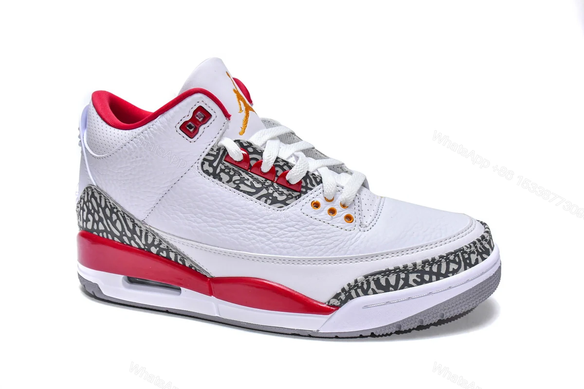 View 2 of Air Jordan 3 Retro Cardinal Red CT8532-126