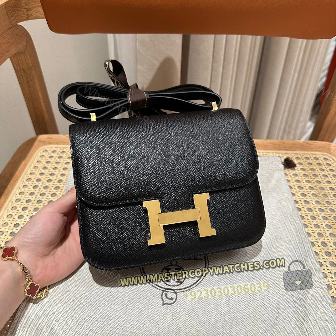 Hermes Constance 18 in Black — view 1