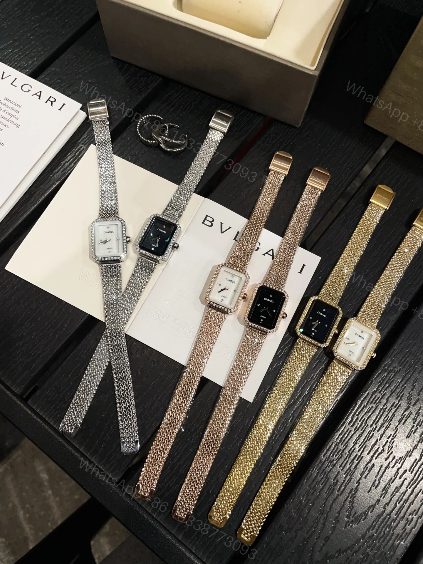 CHANEL Première 原單手錶 玫瑰金網帶雙色款 — view 1