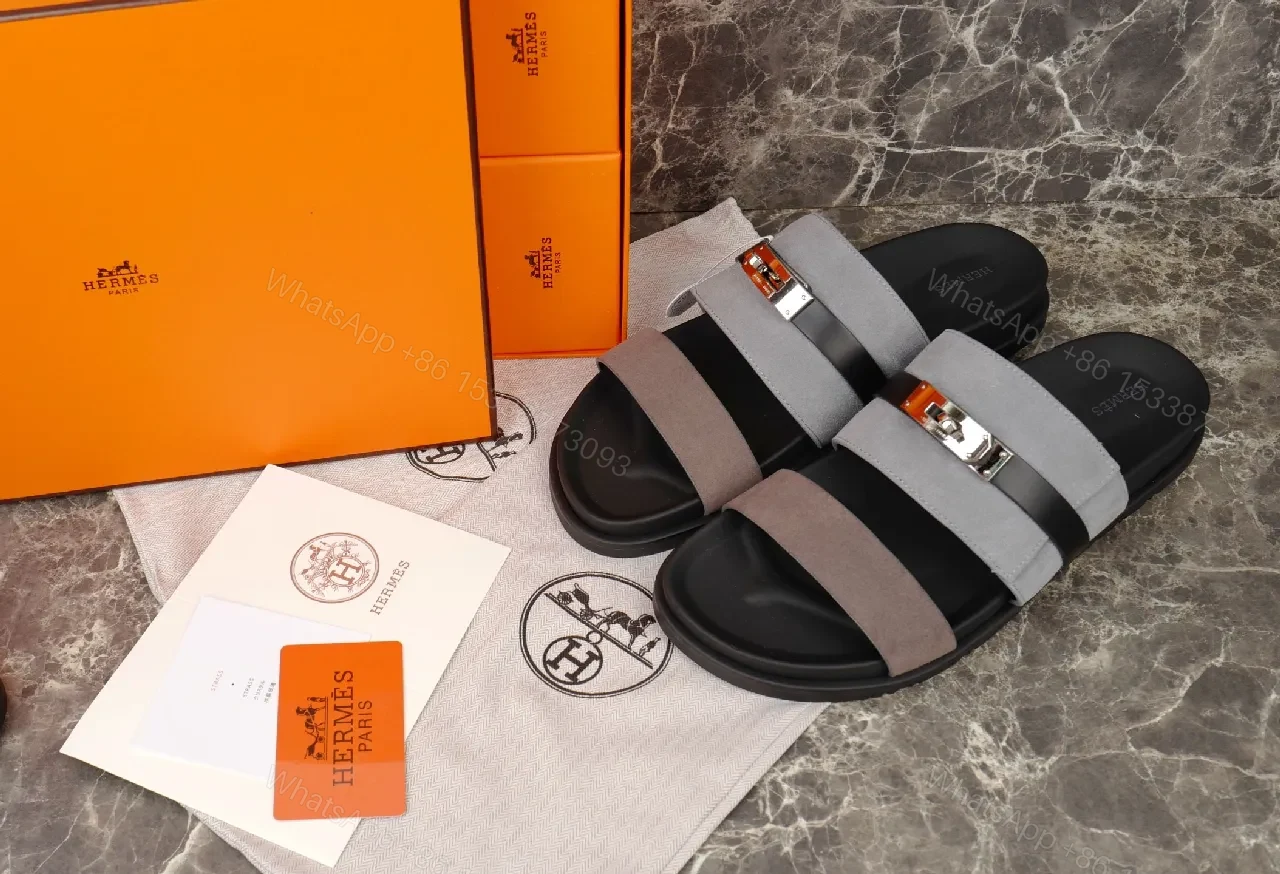 Two-Tone Strappy Sandals with Signature Hardware - Elevated Comfort — view 1