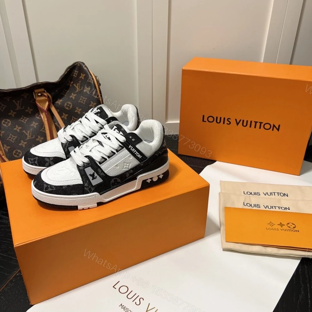 View 2 of Louis Vuitton Trainer Sneakers Black And White 1A9JGB