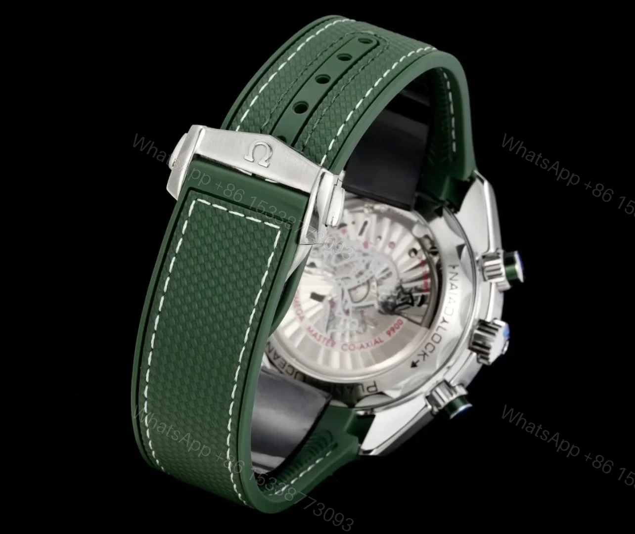 View 9 of Omega Seamaster Planet Ocean 600M Co-Axial 45.5 Master Chronometer Chronograph Stainless Steel Silver Rubber 215.32.46.51.06.001