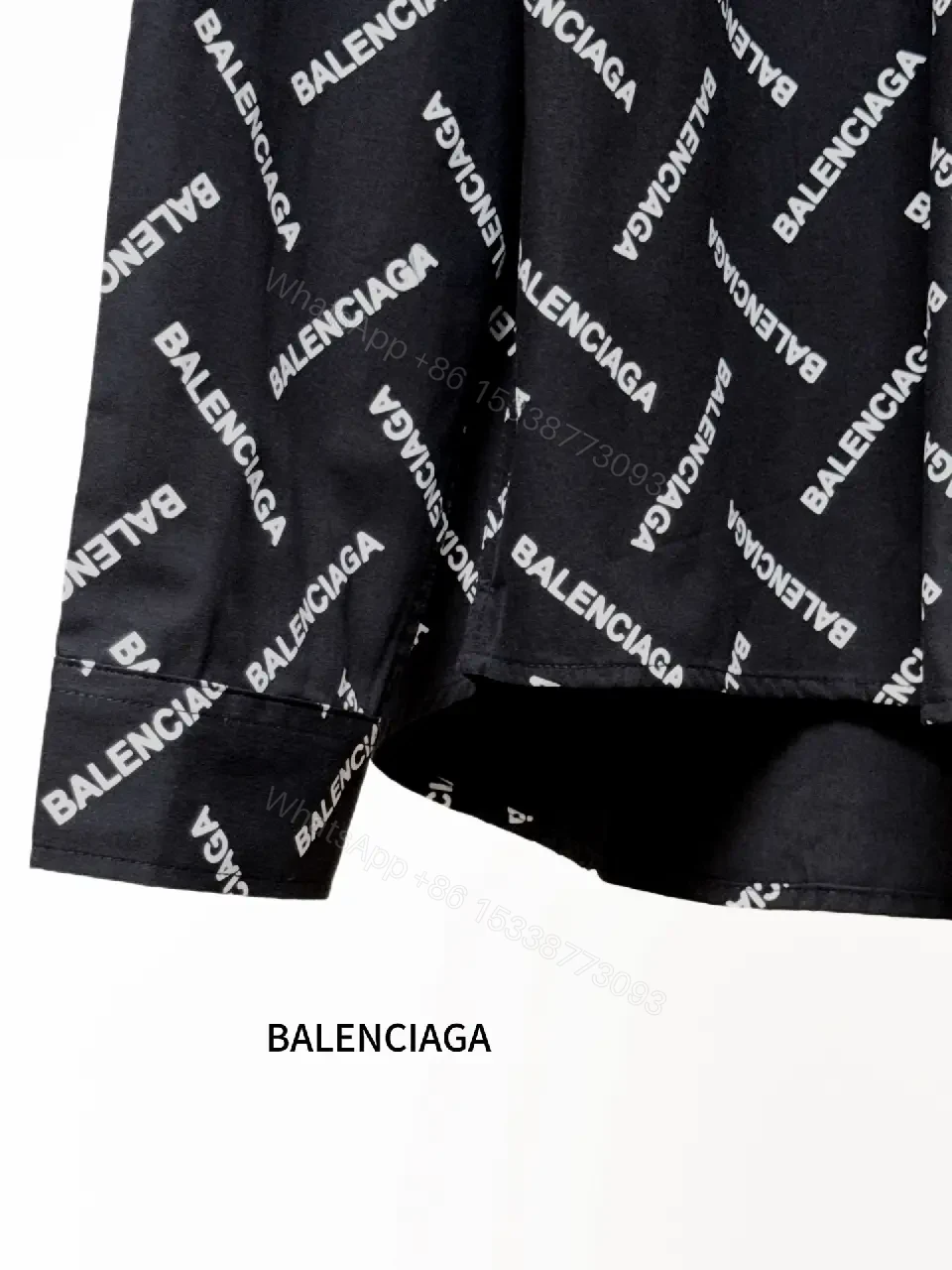 View 8 of All-Over Logo Shirt, Bold Street-Luxe, Oversized Fit