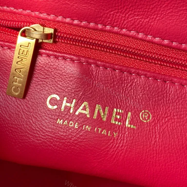 View 3 of Chanel-Inspired Quilted Black Leather Bag with Chain