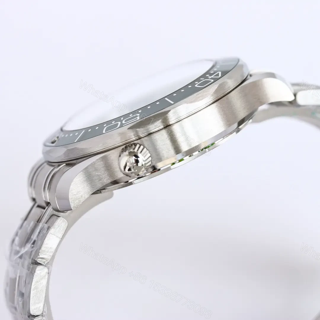 View 7 of Omega Seamaster 300M Replica Watch Blue and Grey Dial Stainless Steel Bracelet 42mm Case