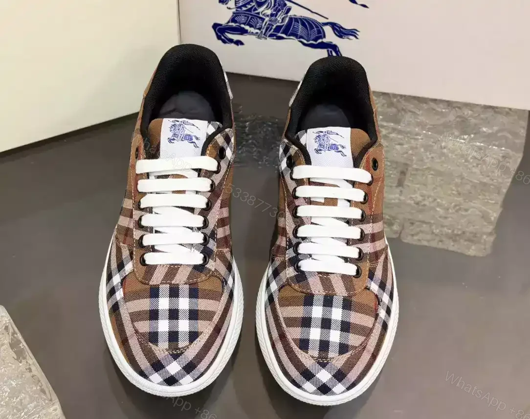 View 4 of BURBERRY TERRACE CHECK SNEAKERS – BBR106
