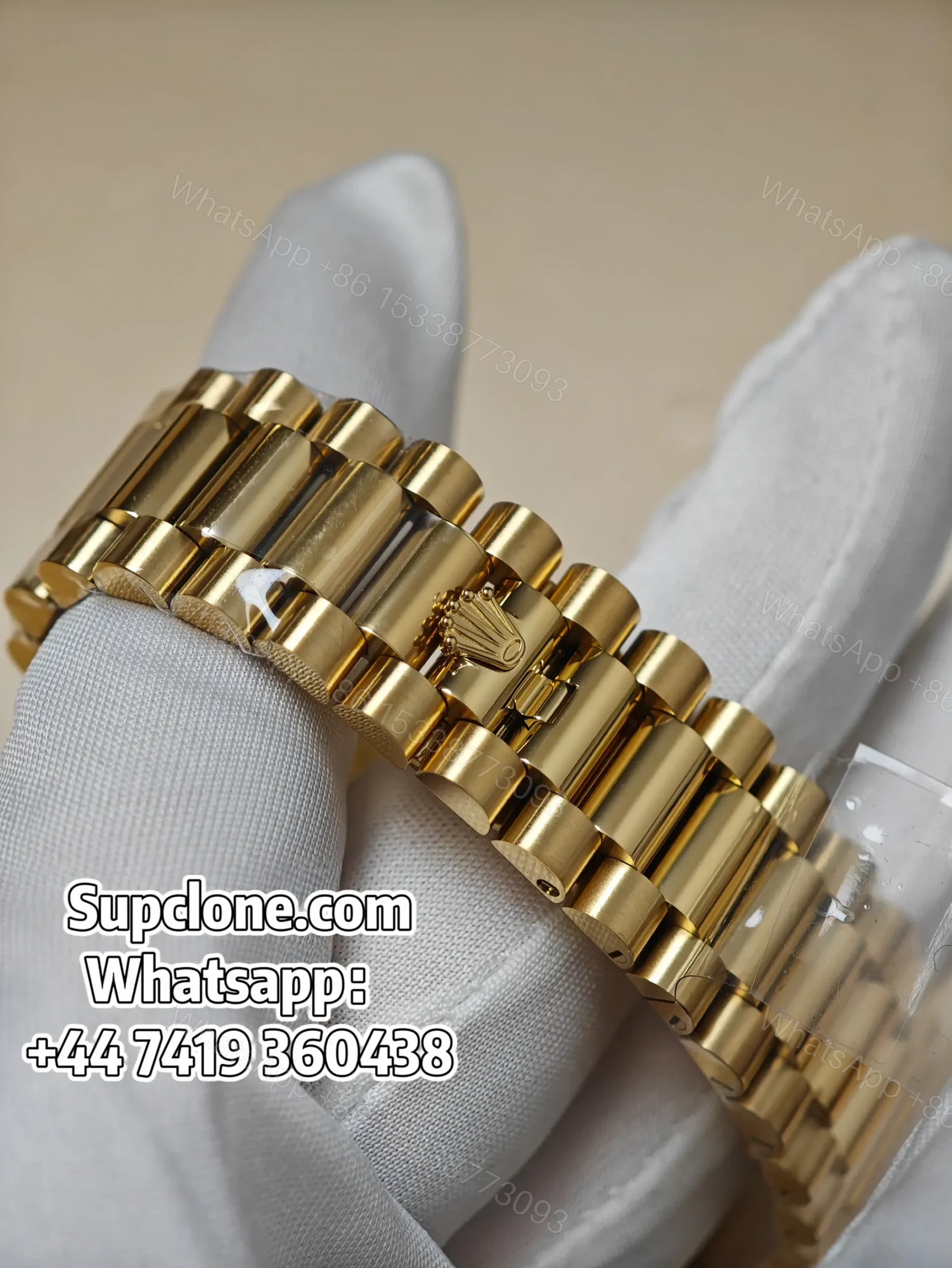 View 11 of Rolex Day-Date 40mm Yellow Gold Black Diamond Dial – Super Clone 1:1 Cal. 3255