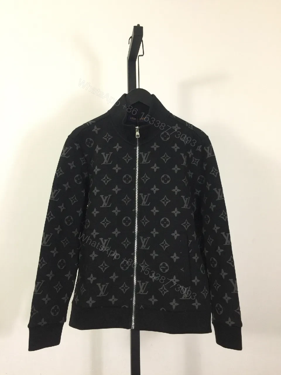 Monogrammed Classic Zip Jacket: Timeless Luxury Everyday Wear — view 1