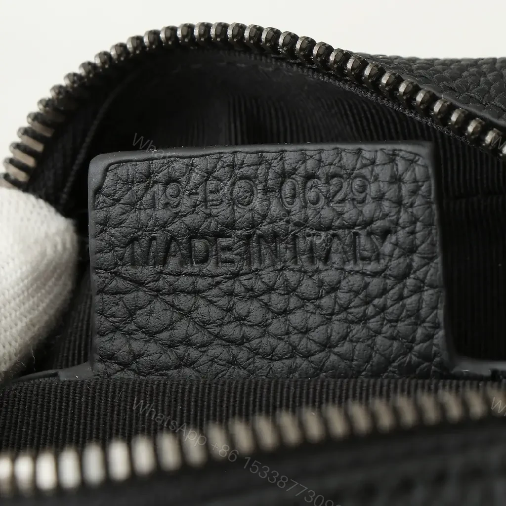View 6 of Compact Monogram Texture Messenger Bag - Everyday Luxury Carry