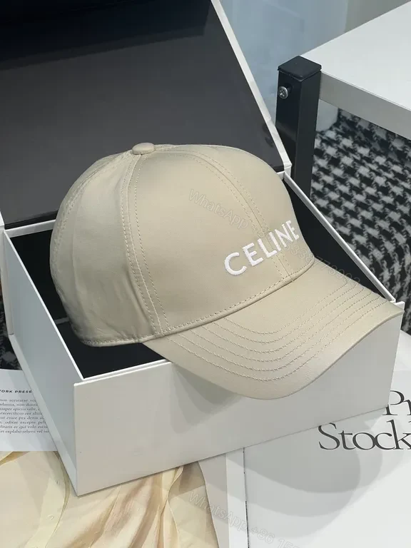View 5 of Celine Beige Leather Cap: Subtle Branding, Everyday Luxe