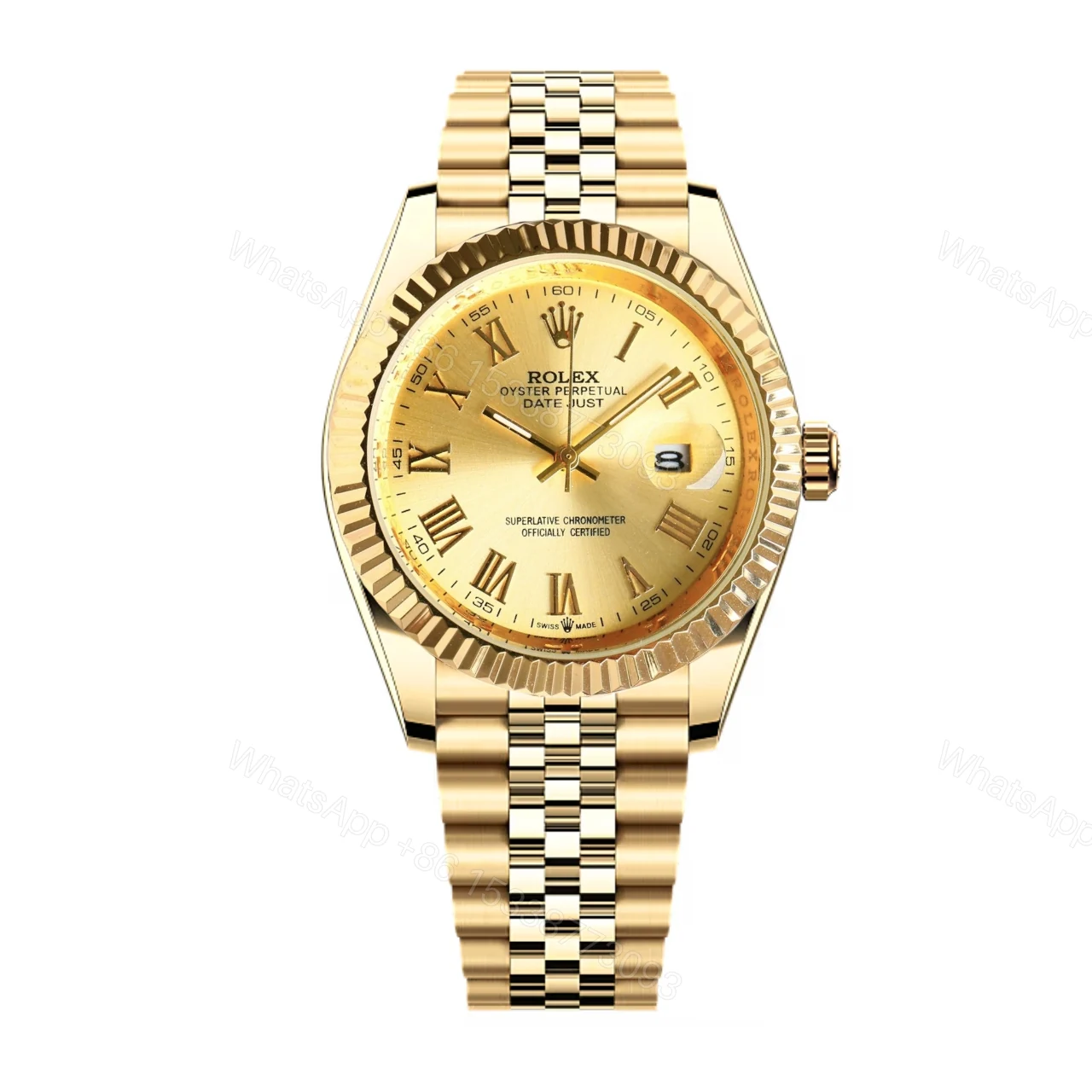Rolex Datejust Roman Numeral Dial Gold In Yellow 41Mm — view 1