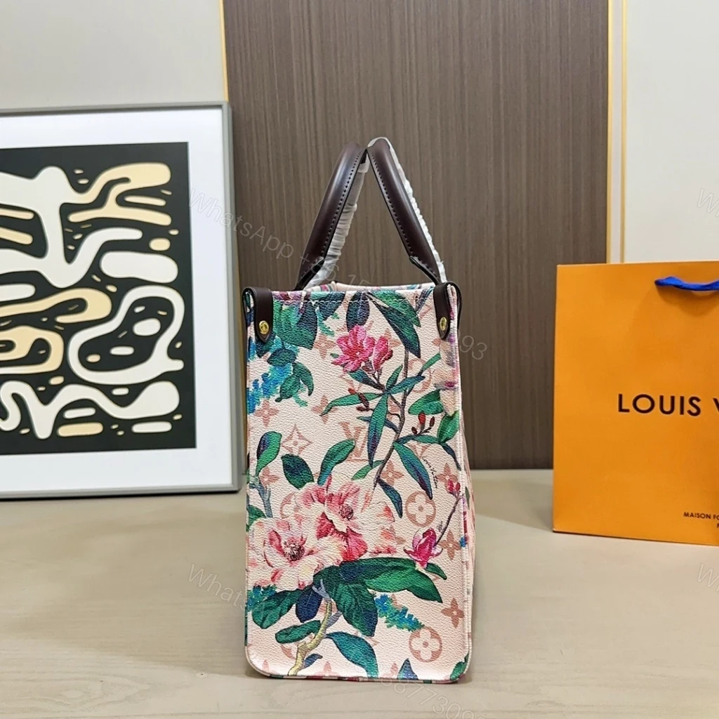 View 6 of Louis Vuitton Onthego MM Monogram Canvas Dune 32cm