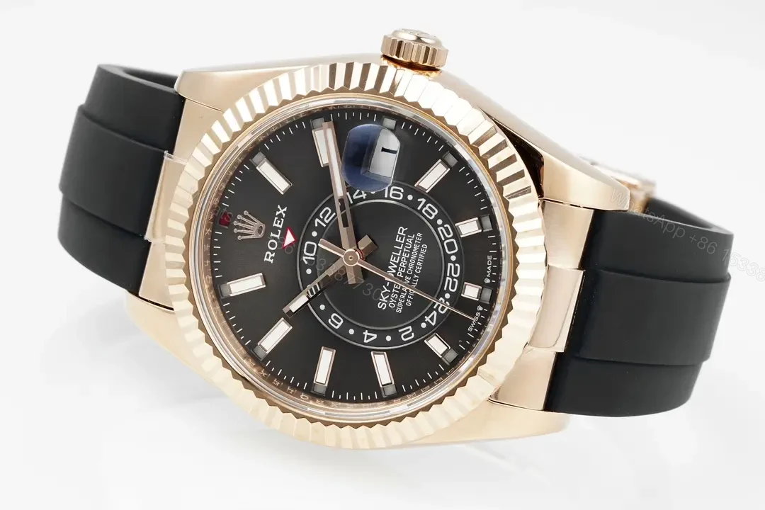 View 6 of Rolex Sky-Dweller Champagne Dial Everose Gold & Oystersteel 42MM 336238-0002
