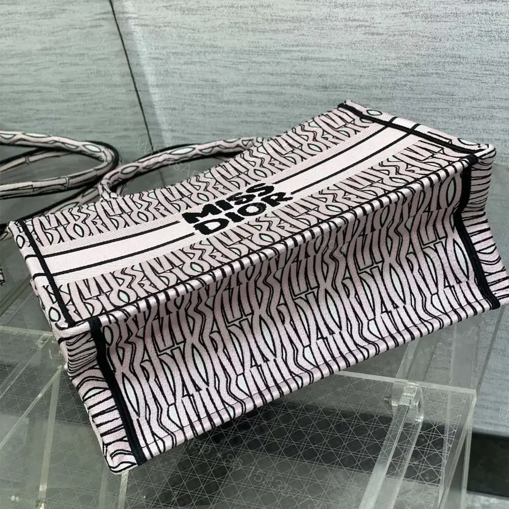 View 3 of 高仿Dior*BookTote系列M129M082購物袋Miss粉色中號免檢版