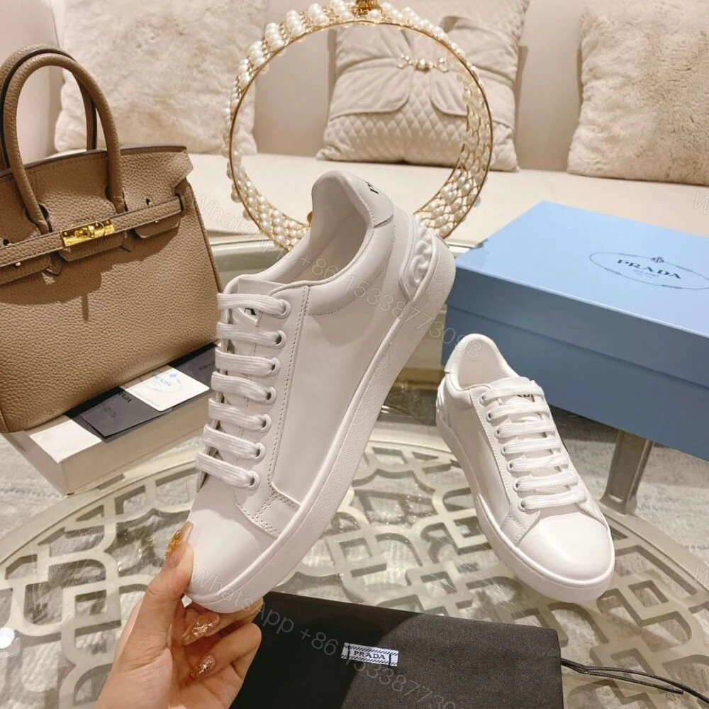 View 9 of Prada Fyre Low Heel Sneaker White For Women