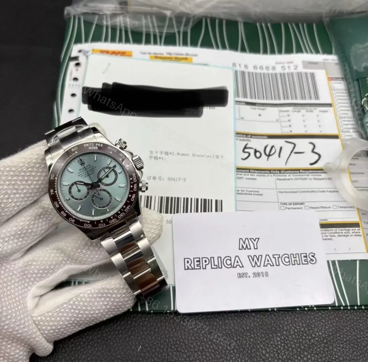 View 9 of Rolex Cosmograph Daytona | New Transparent Case Back Super Clone Replica