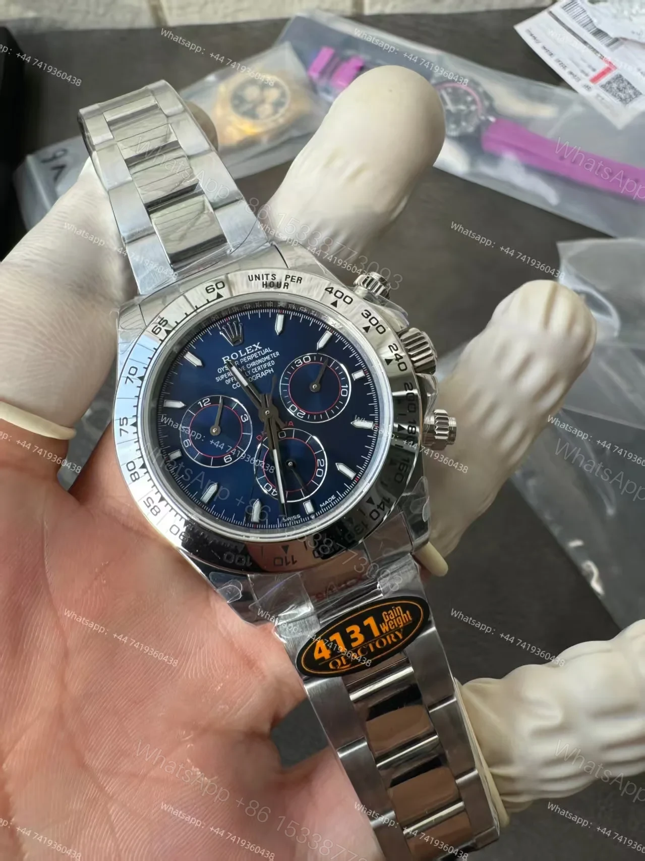 View 5 of Rolex Super Clone Daytona M126509-0005 Blue Dial 4131 Movement