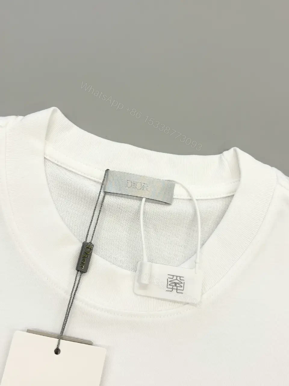 View 5 of White Cotton Tee, Minimalist Luxe, Icon Logo, Everyday Signature Tee