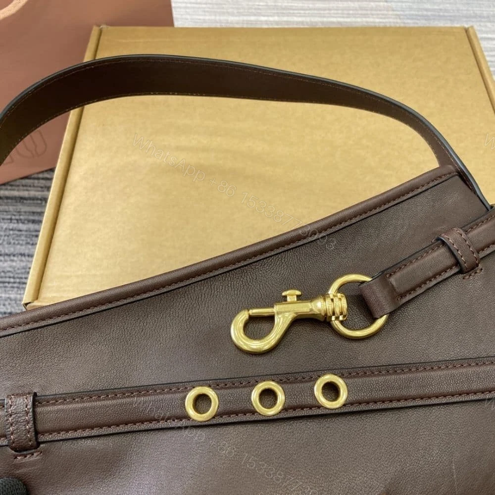 View 6 of MIUMIU AVENTURE NAPPA BAG BRIARWOOD