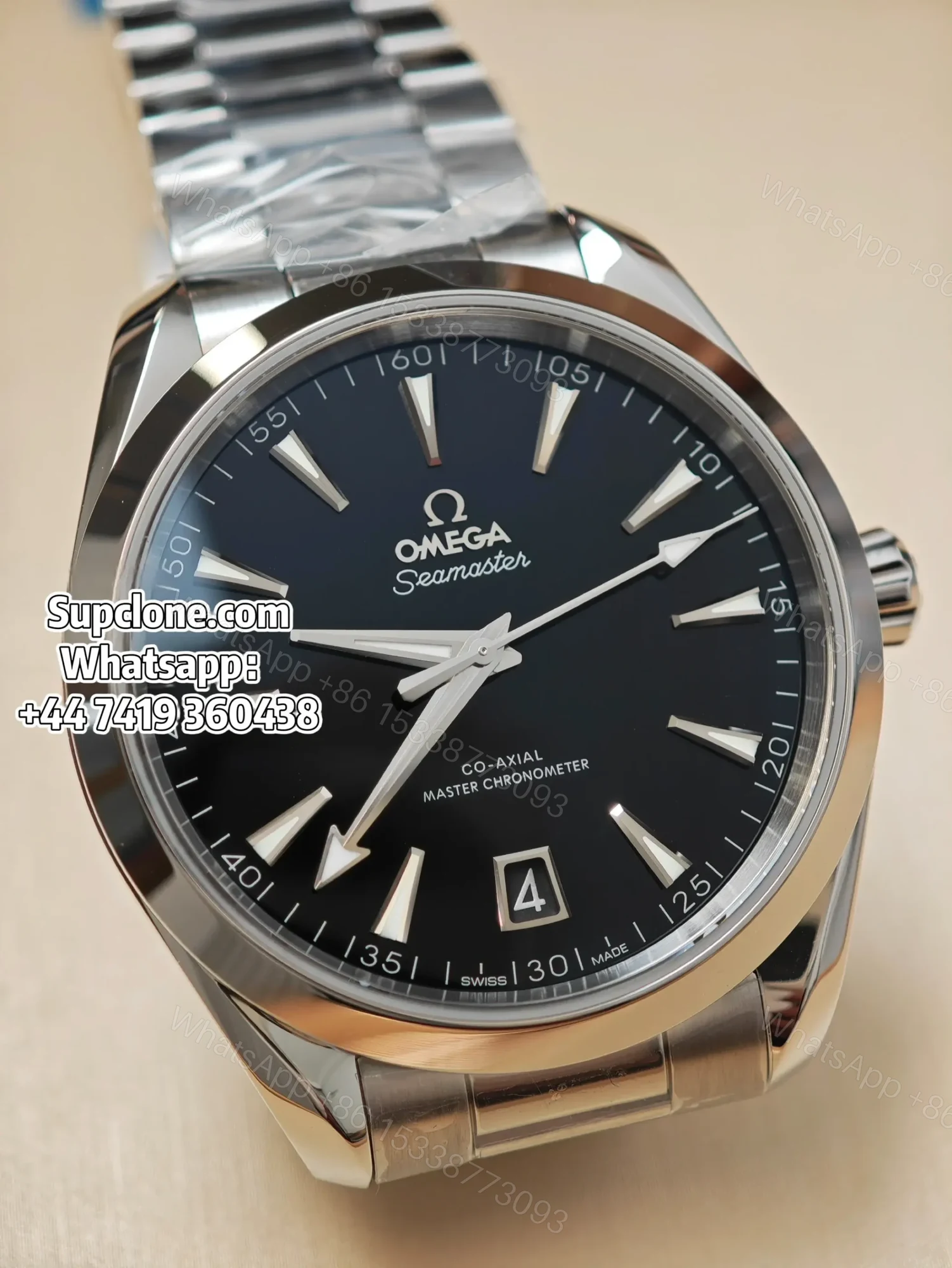 View 4 of Omega Aqua Terra 220.10.41.21.01.002 41mm Super Clone Black Dial Watch