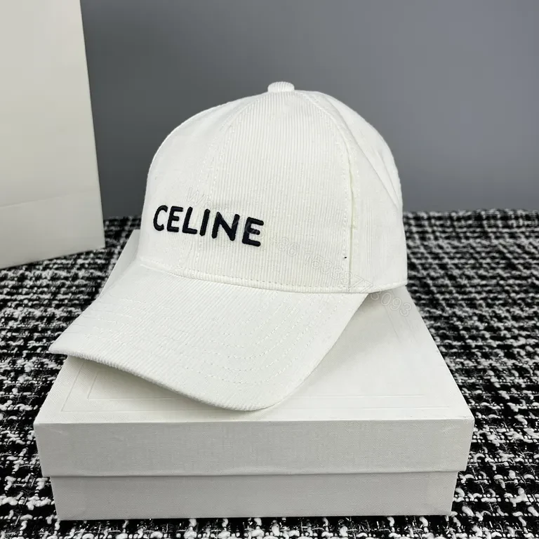 View 6 of Celine Corduroy-Crafted Cap: Minimalist Luxury Headwear