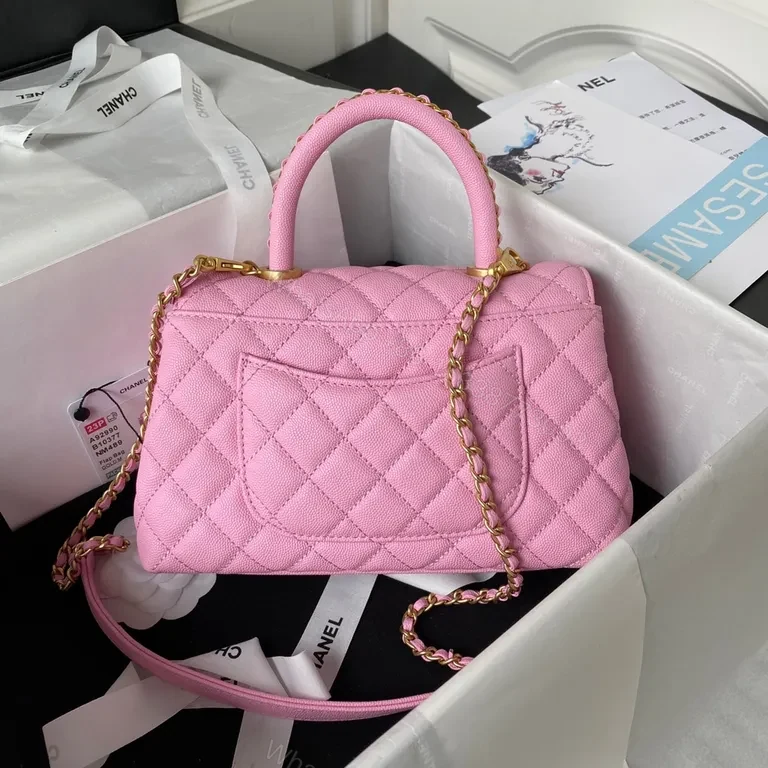 View 9 of Soft Quilted Pink Mini Bag: Compact Luxury, Day-to-Night Versatility