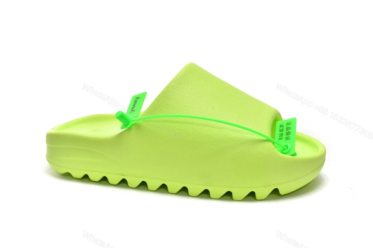 View 7 of adidas Yeezy Slide Glow Green HQ6447