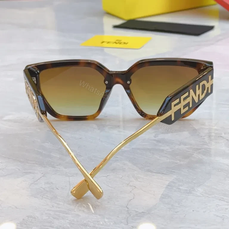 View 9 of Bold Fendi Sunglasses: Architectural, All-Day Comfort