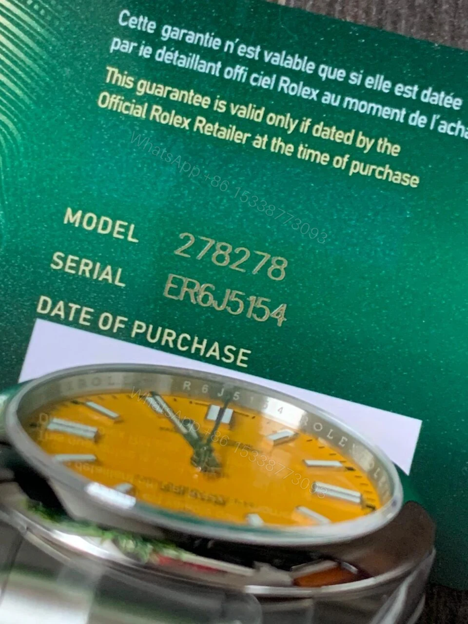 View 6 of EW FACTORY 1:1 Rolex OYSTER PERPETUAL YELLOW DIAL 41MM Asian A3230