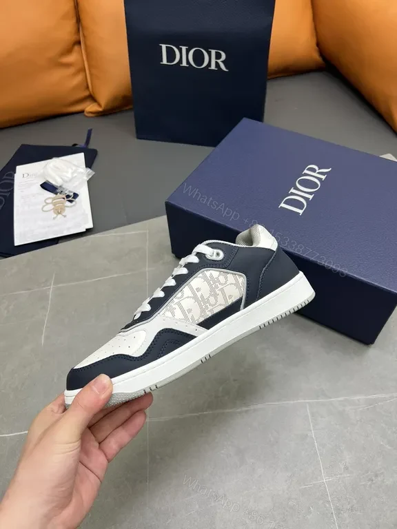 View 5 of Chic Leather-Lined Sneaker: Dior-Inspired Luxury Comfort