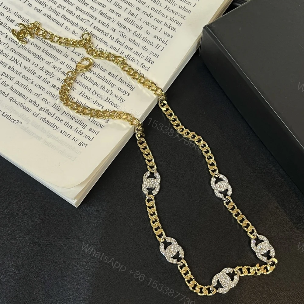 View 6 of Chanel Choker Metals And Stone Grains Gold Silver And Transparent