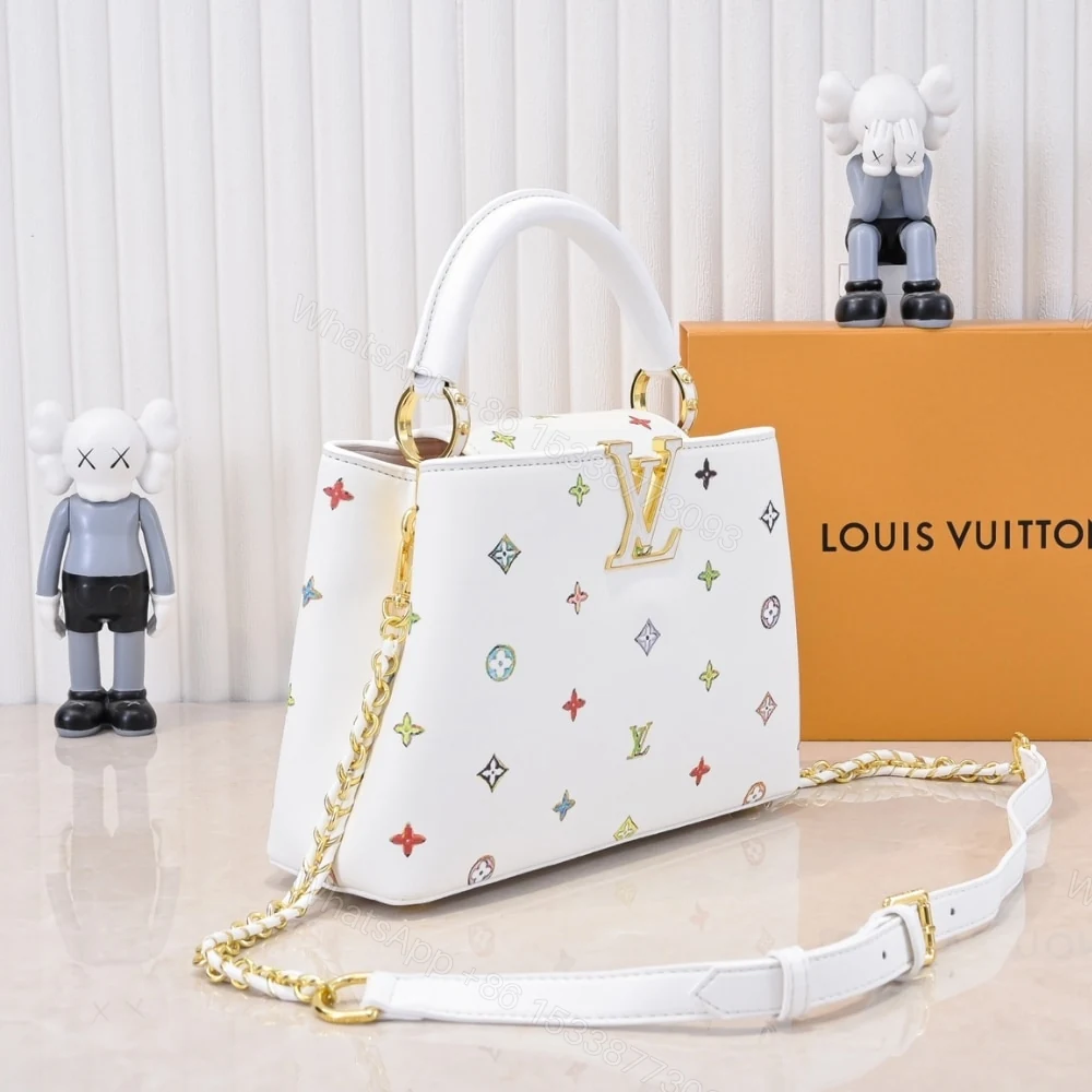 View 4 of Louis Vuitton X Murakami Capucines Mini Multicolored 27Cm M14165