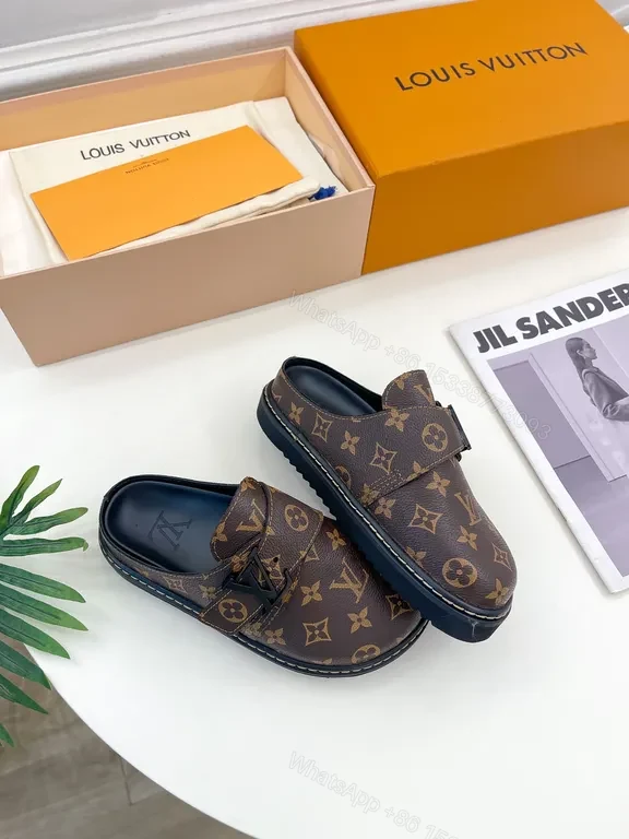 View 6 of Brown Monogram Loafers â€” Premium Patterned, Cushioned Comfort