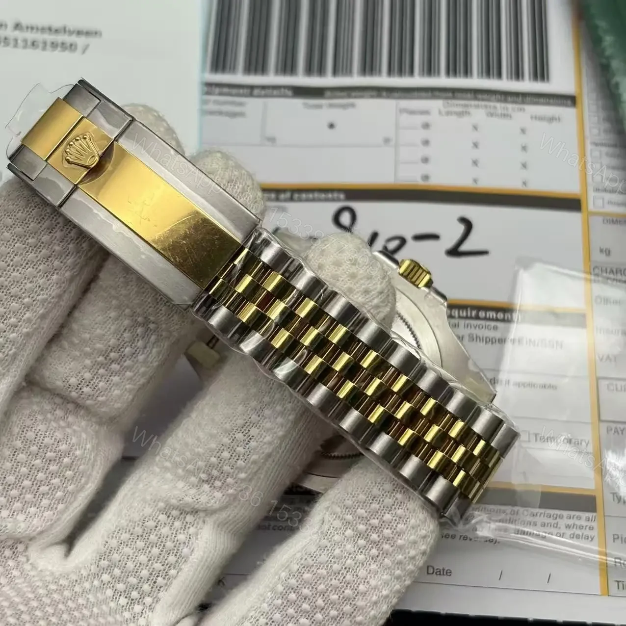View 11 of 2023 GMT-Master 2 Silver Gold Replica Clone Watch