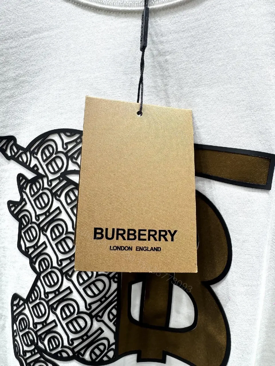 View 10 of Bold Graphic Tee in White Cotton Blend, Minimalist Luxe